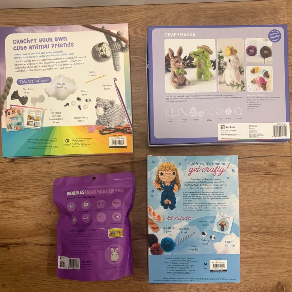 Kids crochet kits (new)